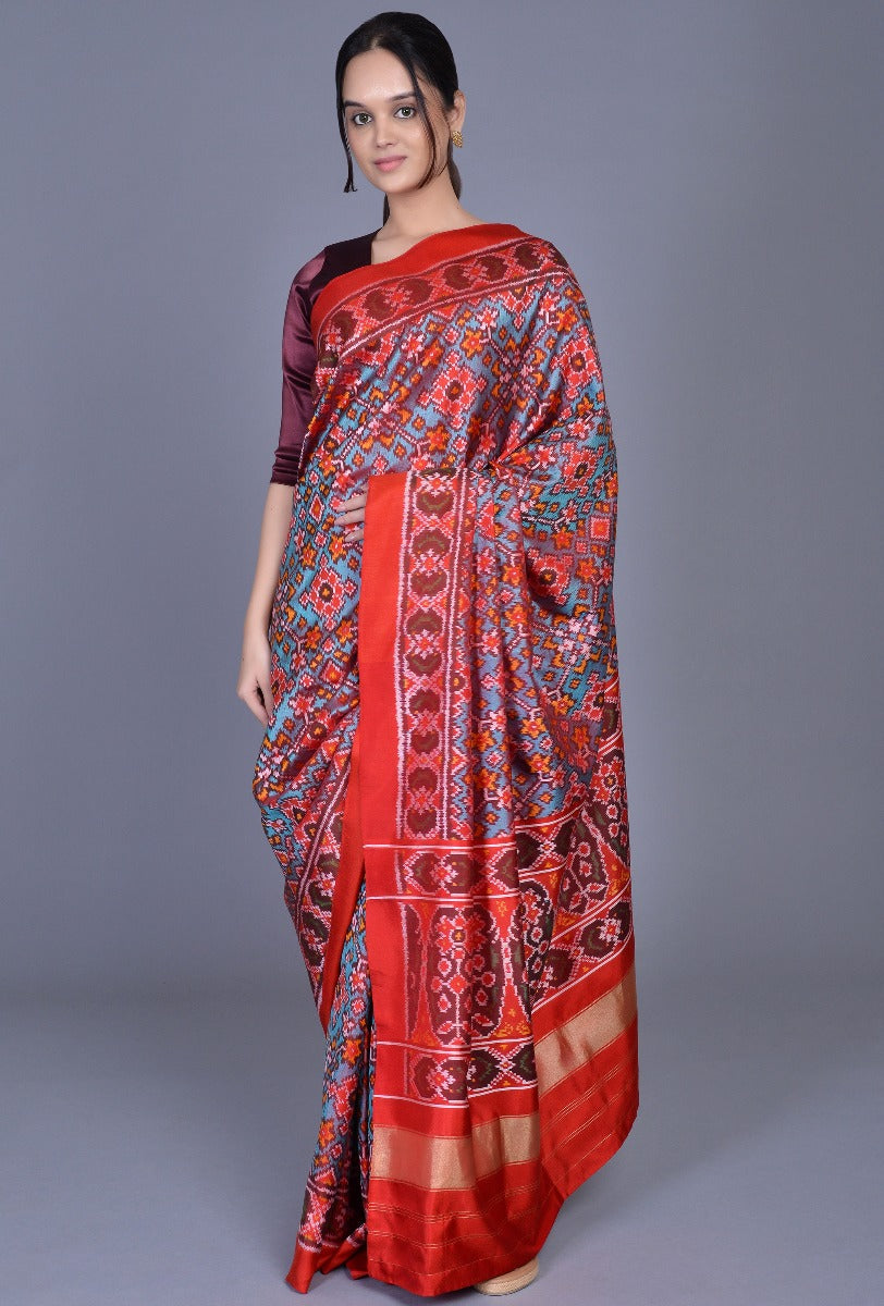 Peacock Silk Patola Saree