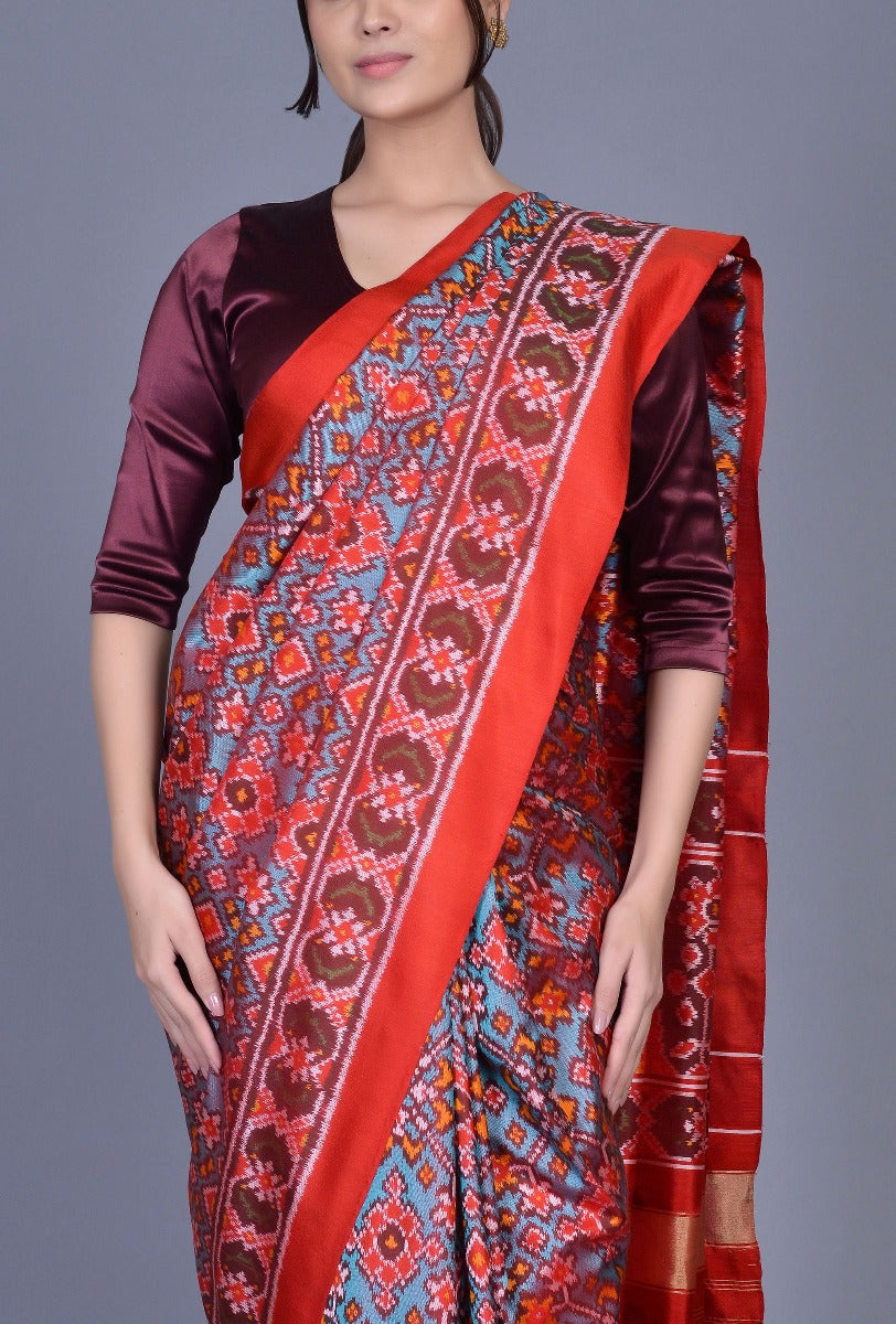 Peacock Silk Patola Saree