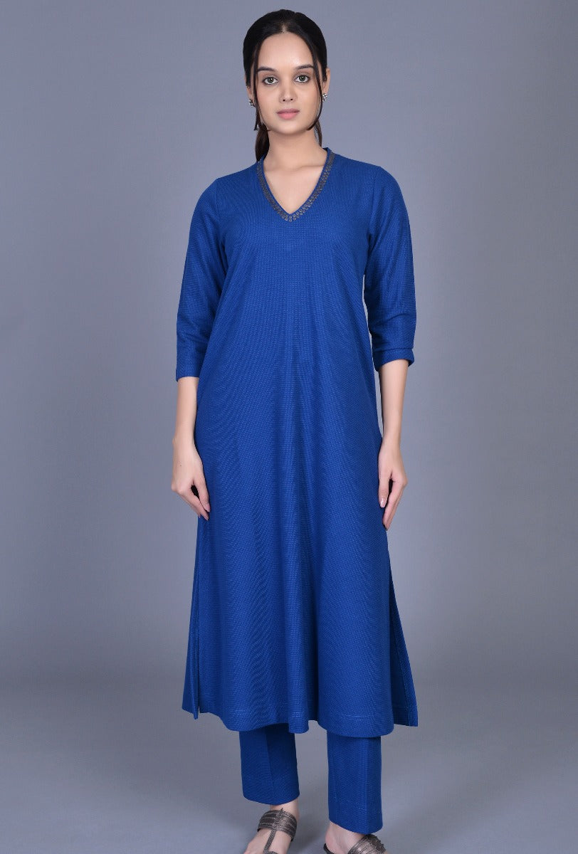 Knit Raised Neck Ensemble