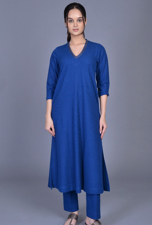 Knit Raised Neck Ensemble