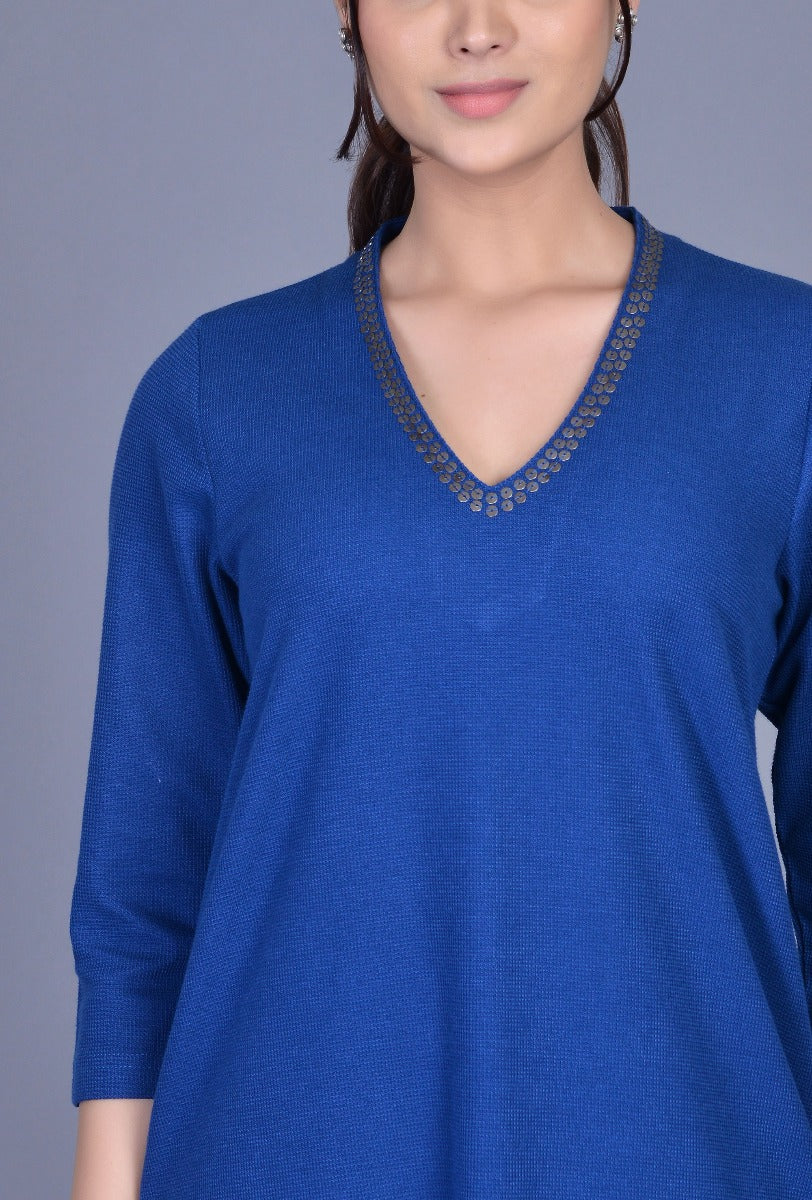 Knit Raised Neck Ensemble