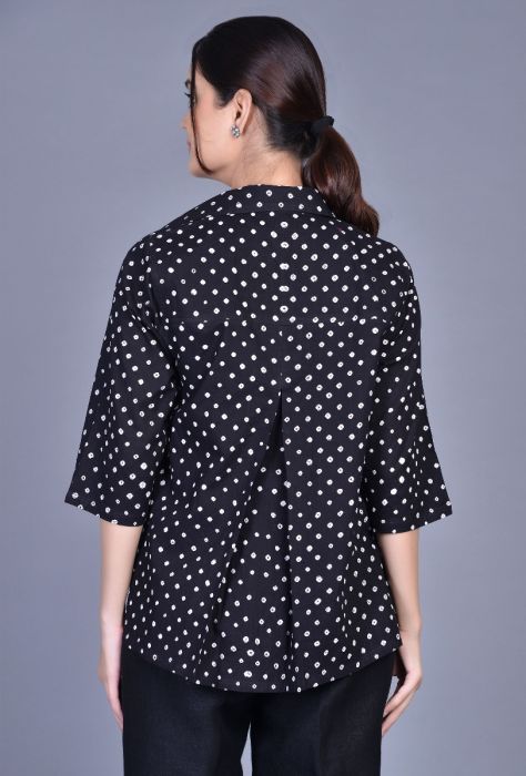 Cotton Bandhani Over Shirt