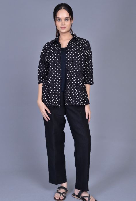 Cotton Bandhani Over Shirt
