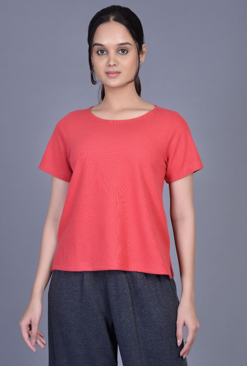 Knit Boxy T-Shirt