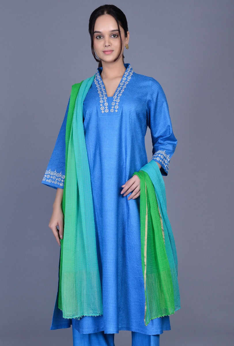 Green Chiffon Dupatta