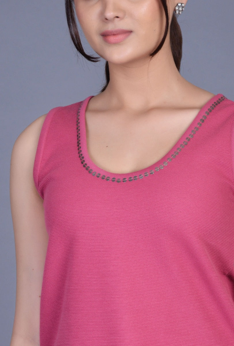 Knit U Neck Top