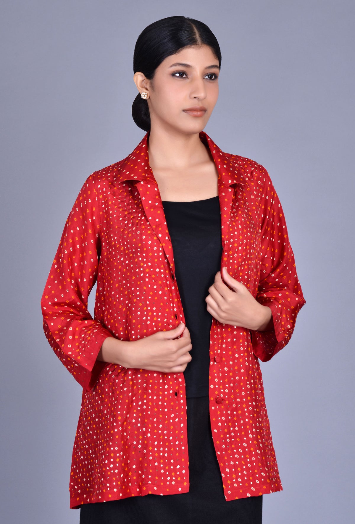 Silk Bandhani Shirt