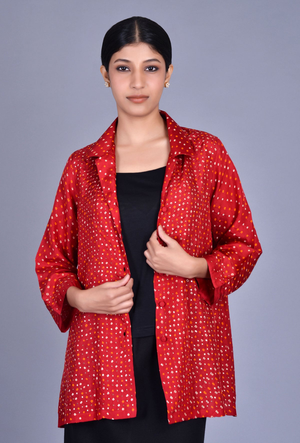 Silk Bandhani Shirt