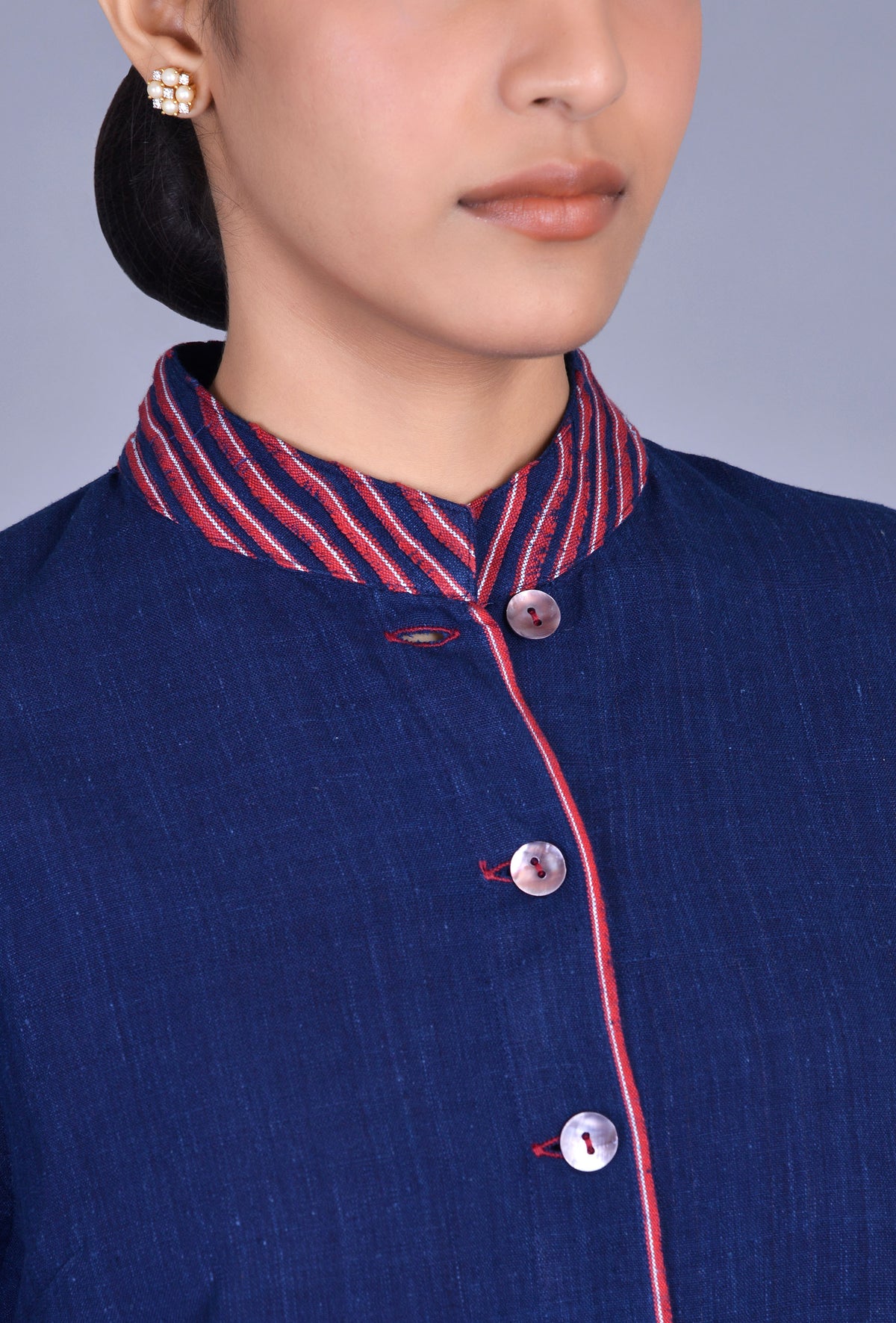Indigo Khadi Cotton shirt