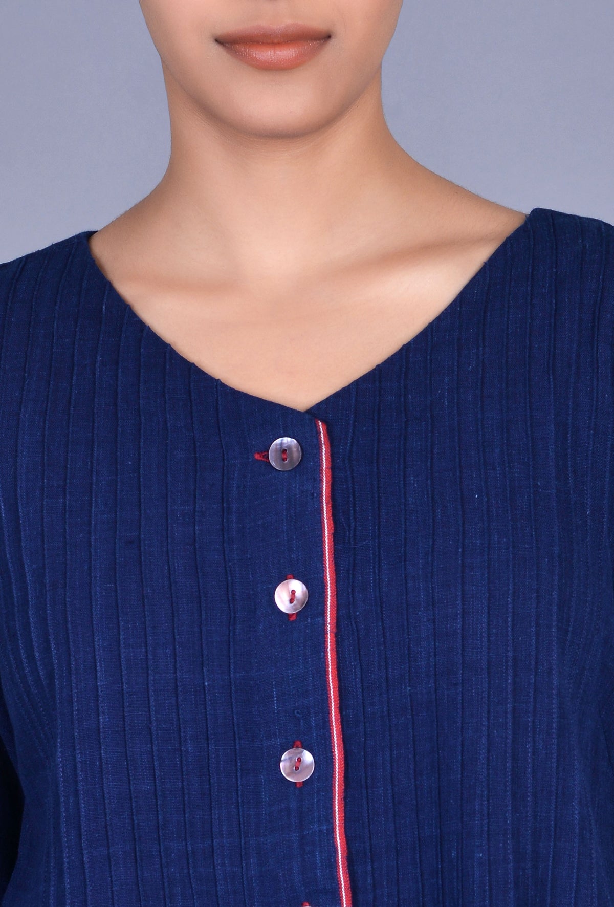 Indigo Khadi Cotton Kurta