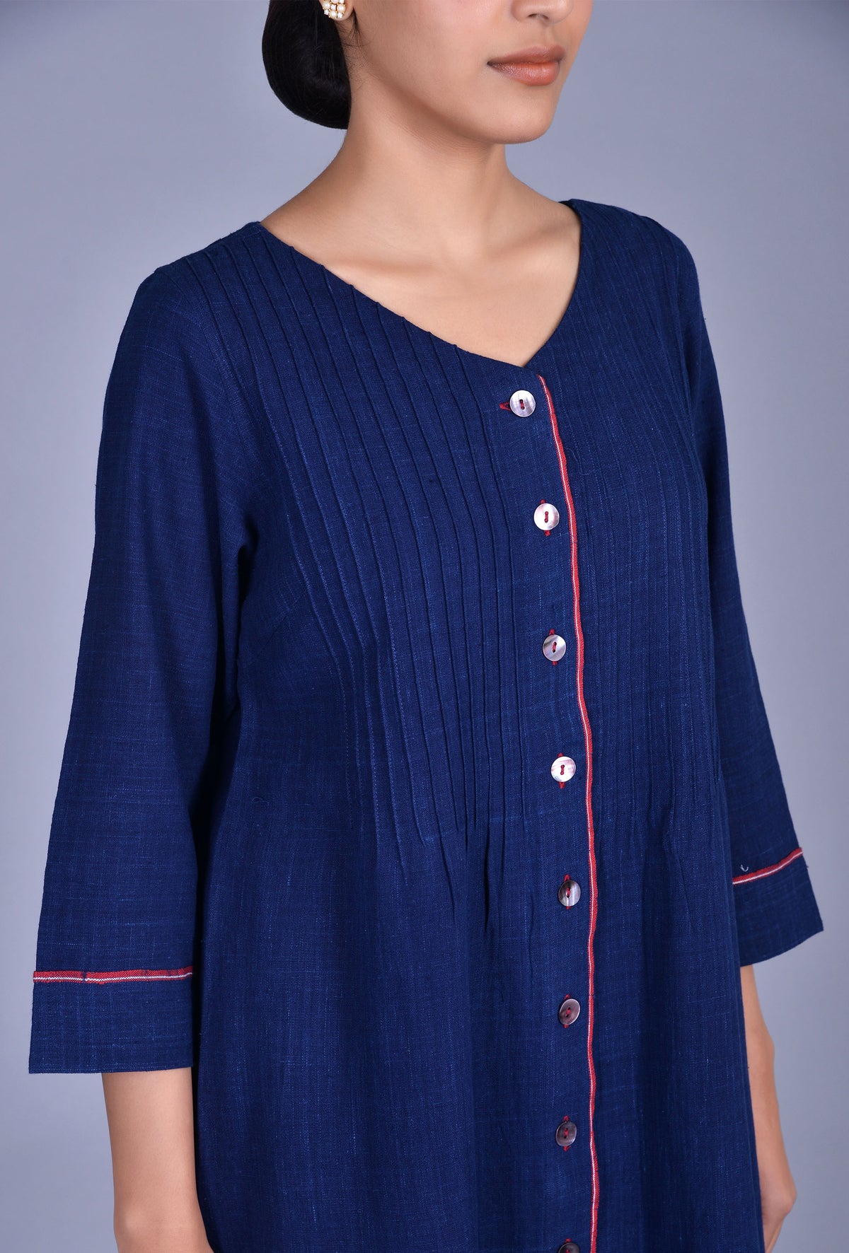 Indigo Khadi Cotton Kurta