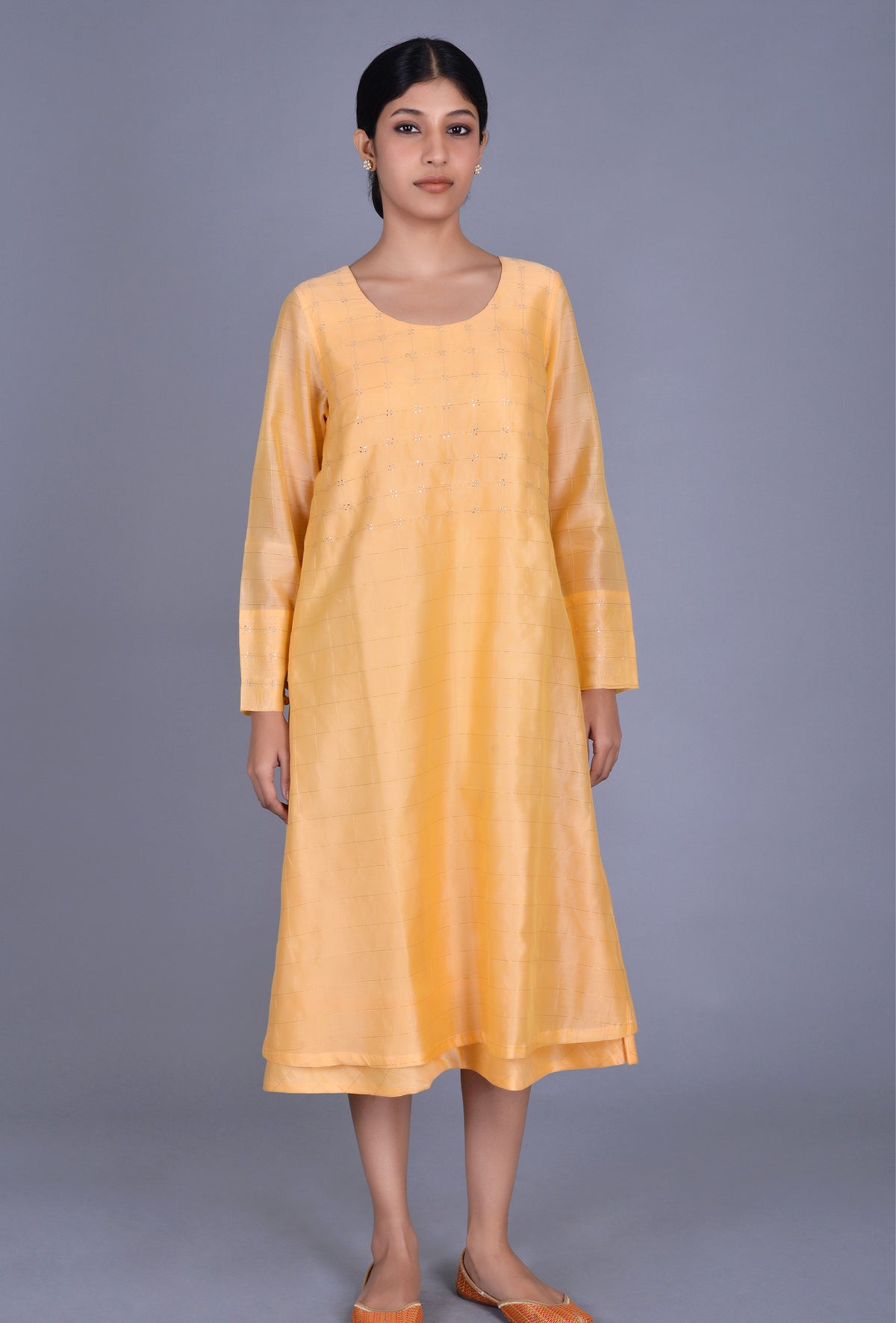 Chanderi Silk Dress