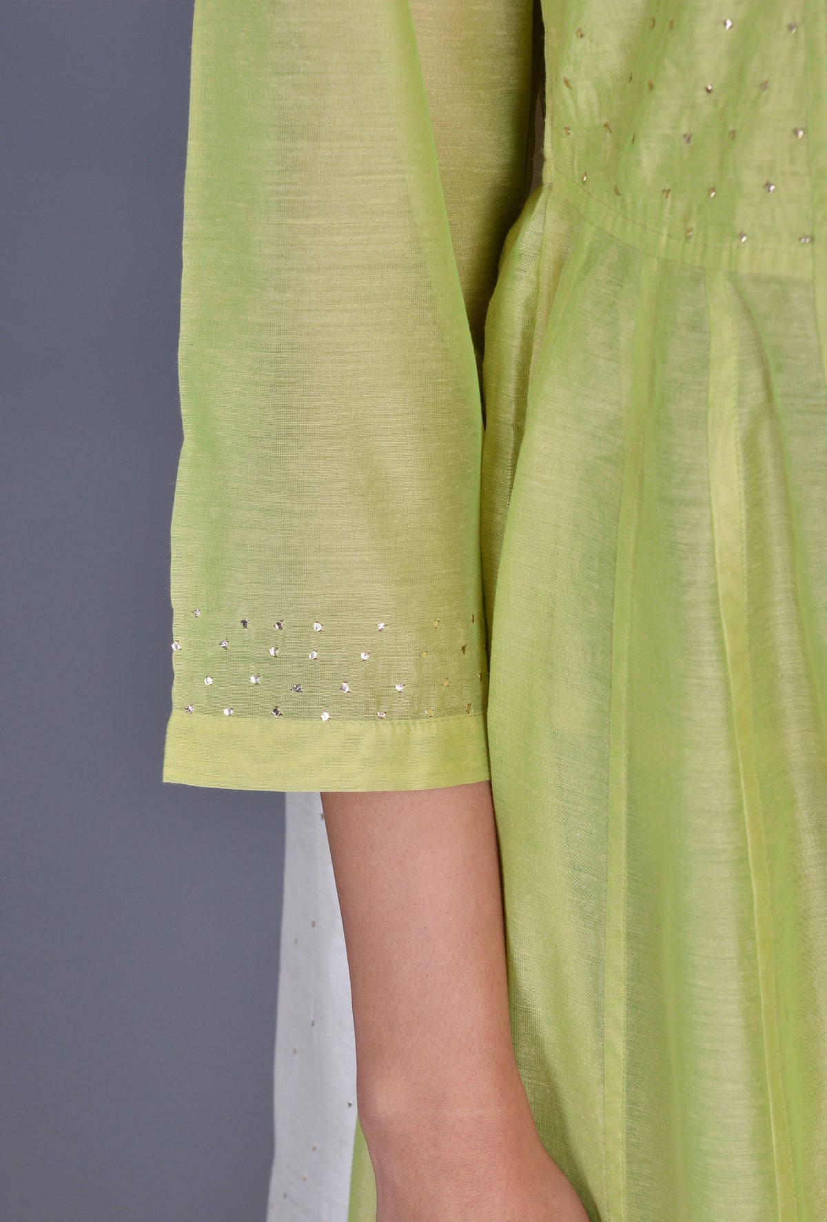 Chanderi Silk Kali Ensemble