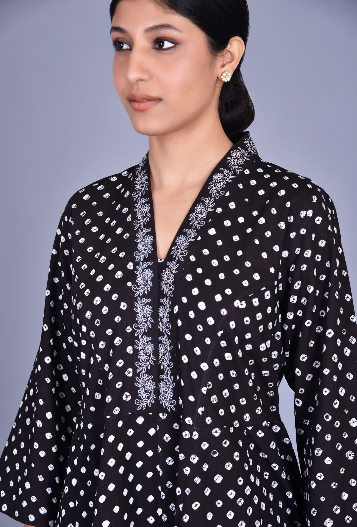 Cotton Bandhani Kali Dress