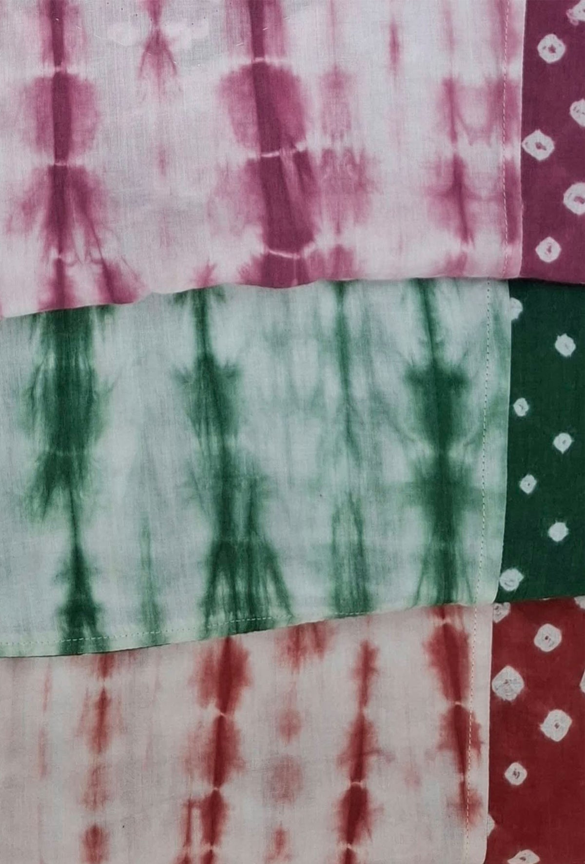 Sleeveless Bandhani Tie-Dye Dress