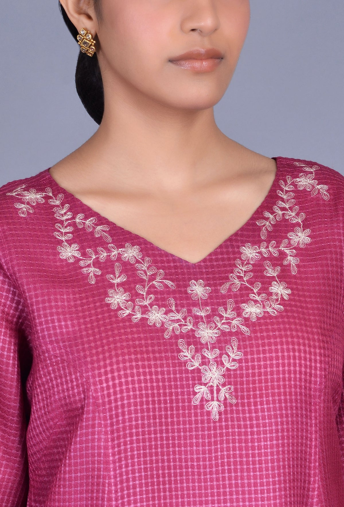 Purple Silk Ensemble