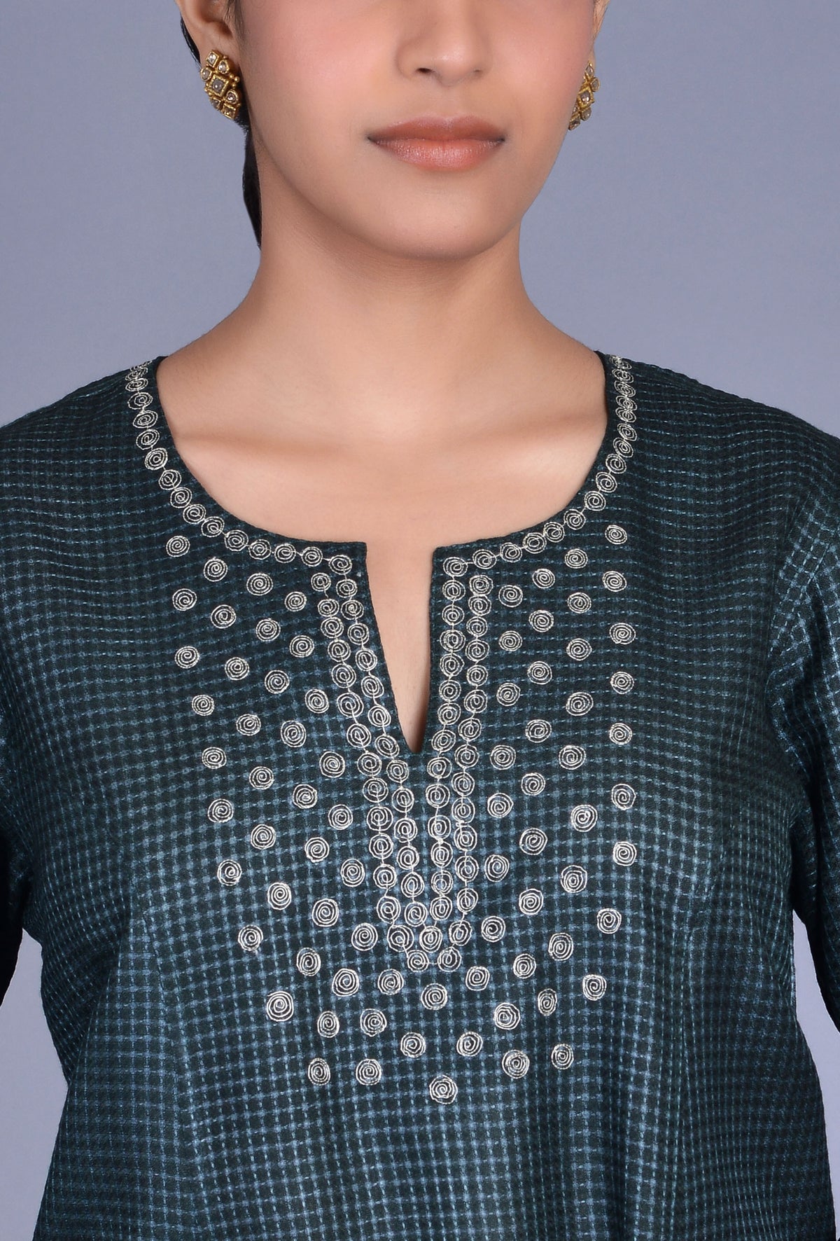 Charcoal Silk Ensemble