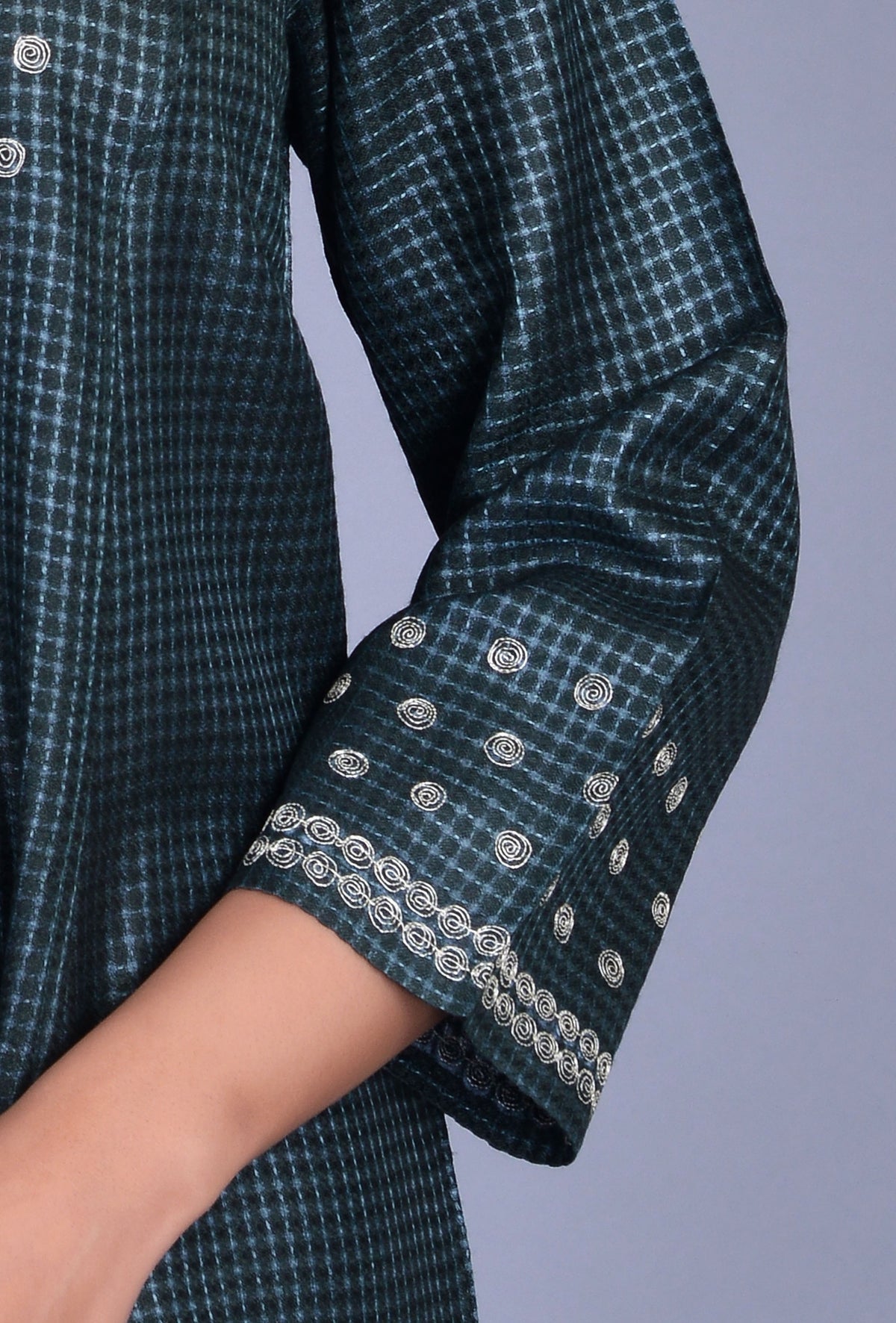 Charcoal Silk Ensemble