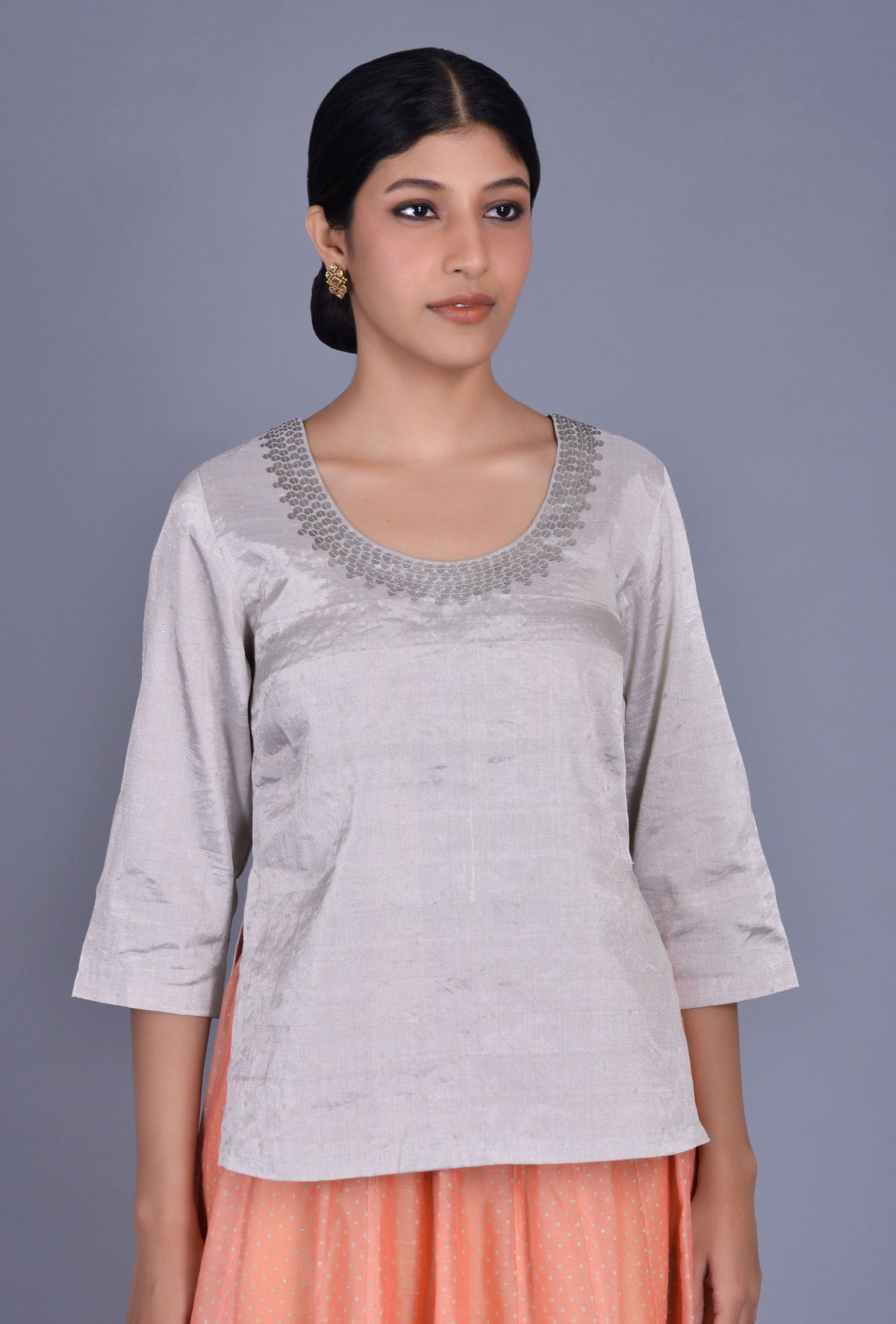 Off White Tissue Blouse