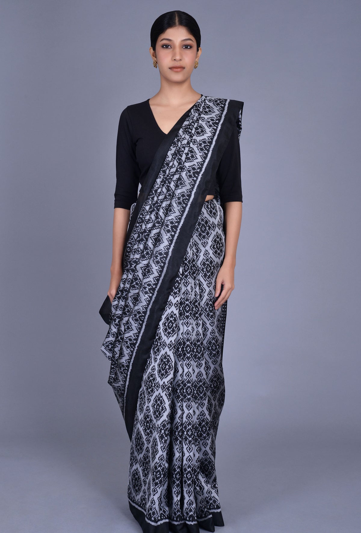 Black Silk Patola Saree