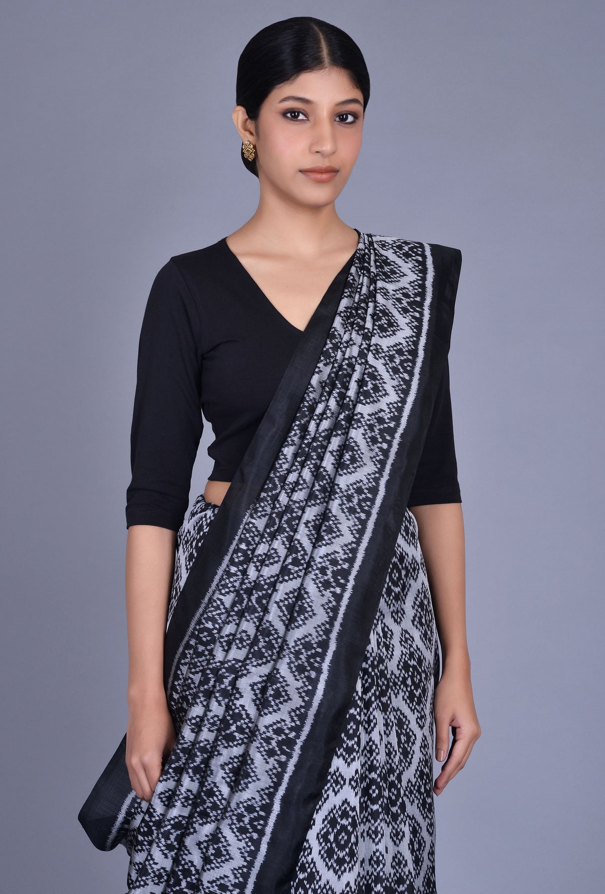 Black Silk Patola Saree