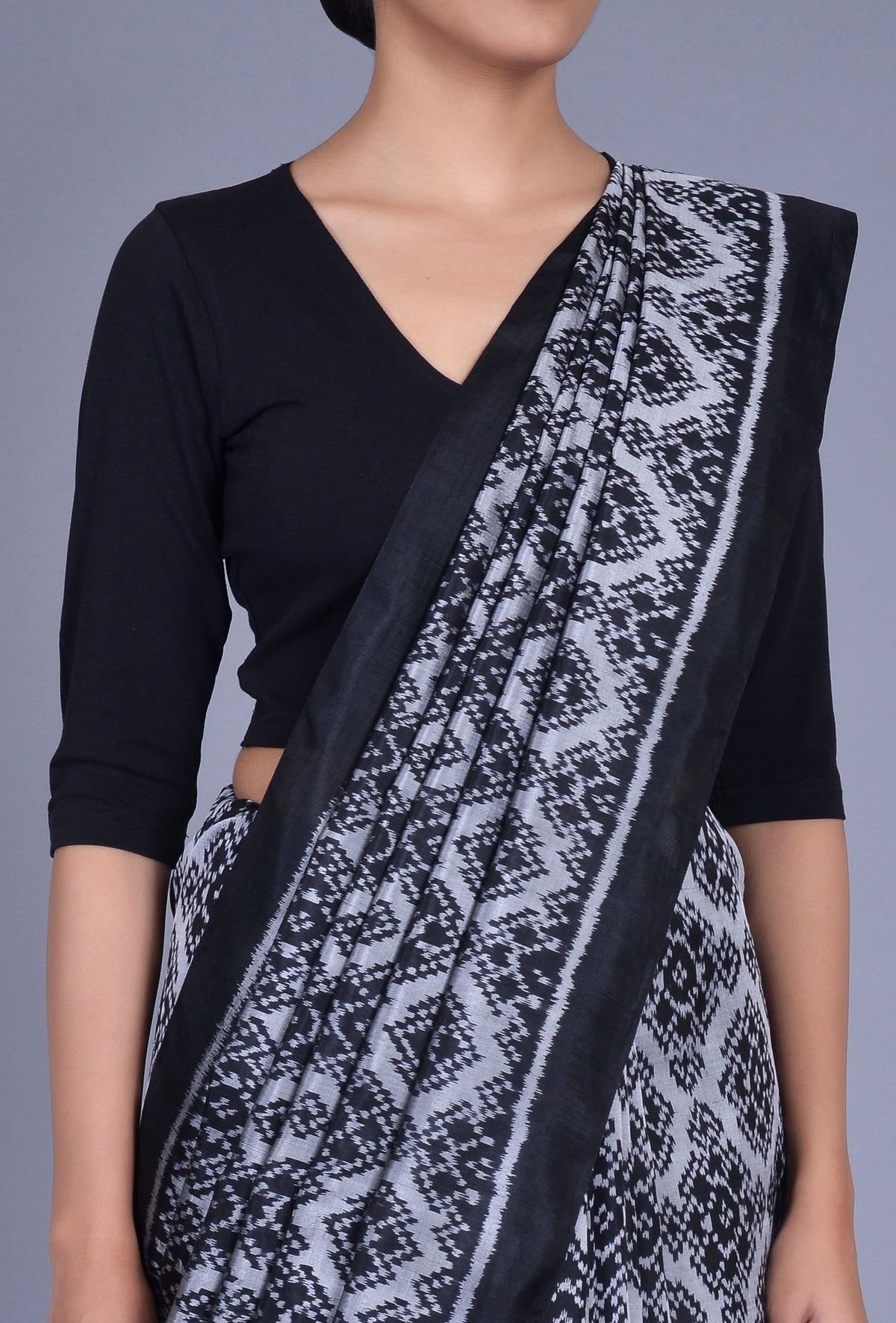 Black Silk Patola Saree