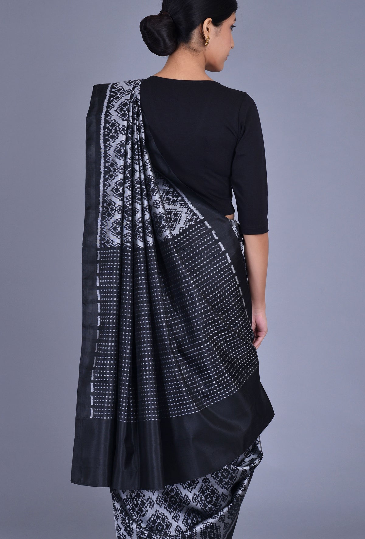 Black Silk Patola Saree