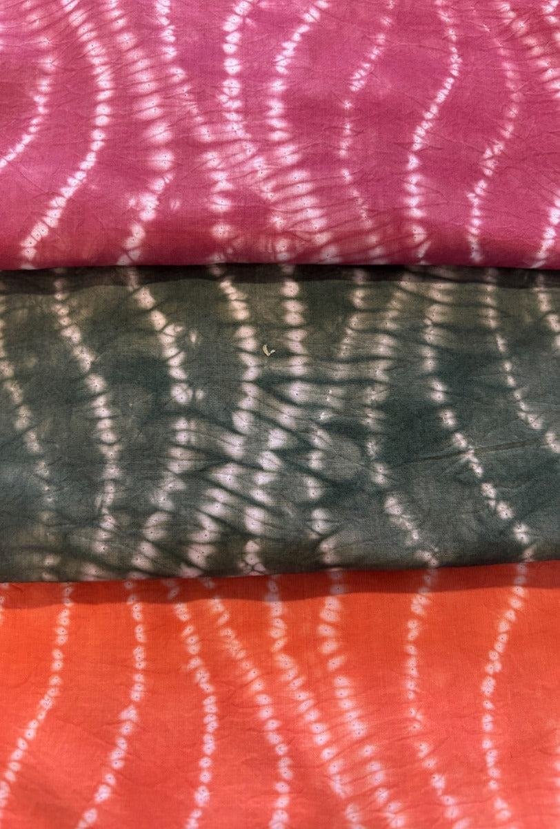 Round Neck Shibori Dress